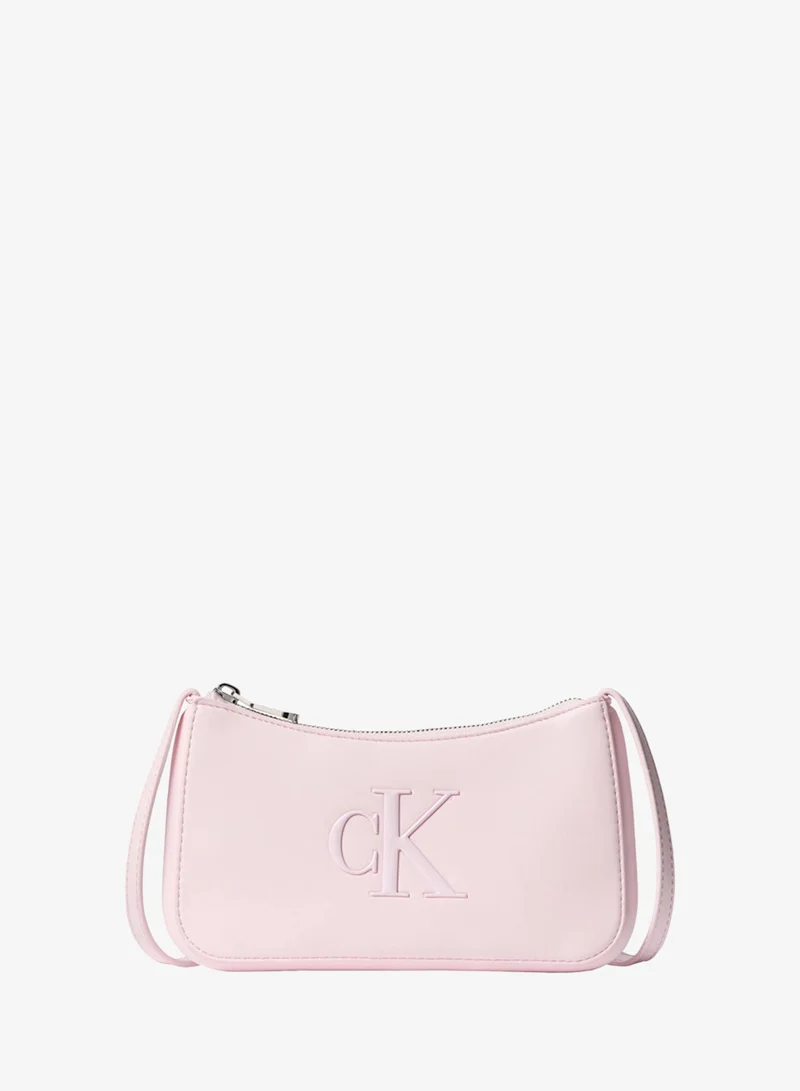CALVIN KLEIN Embossed Monogram Mini Shoulder Bag